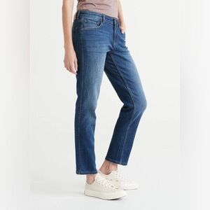 DU/ER Women's Performance Denim Girlfriend Stretch Cropped Jeans   |  Size:  30